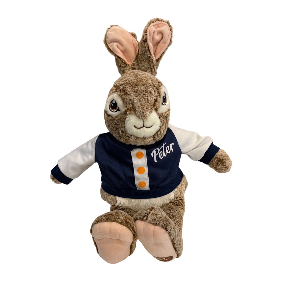 Dan Dee‎ Peter Rabbit 2 Movie Plush Bunny Varsity Letterman Jacket Brown 20 inch